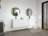 Stylish 72" Bathroom Vanity With Resin Sink