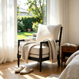 Rubber Wood Accent Chair
