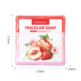 KORMESIC Peach & Strawberry & Rose Tri-colour Soap  FT 120g