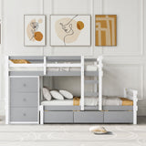 Loft Bunk Bed With Drawers And Ladder