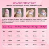 GGddsha Long Nail Designs Reusable PMMA AcrylicBaroque Glass Style Press-on Nails With Box Gifts ForWomen,Mosaic Mirage