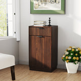 10-Gallon Woodgrain Tilt-Out Trash Can Cabinet