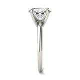 2.00 CTW AGI Certified  Oval Lab Grown Diamond Solitaire Engagement Ring in 14K White Gold (G-VS)