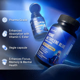 Methylene Blue Capsules - Natural Cacao and Vitamin C Ester for Added Support, Cognitive-Supplement