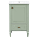 20" Bathroom Vanity with Ceramic Sink