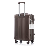 3 Piece ABS Spinner Wheel Luggage Set with Spinner Wheels - Brown