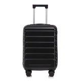 ABS Spinner Wheel Luggage Set with Combination Lock - Black