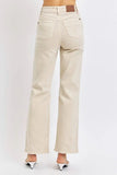 Judy Blue Full Size High Waist Distressed Wide Leg Jeans