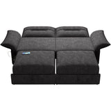 Multi-Functional Sofa Bed with Plush Fabric
