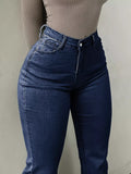High-Waisted Flare Leg Jeans