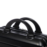 ABS Spinner Wheel Luggage Set with Combination Lock - Black