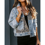 Women's Cropped Distressed Denim Jacket