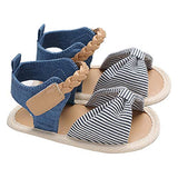 stylesilove Baby Toddler Girl Bowknot Sandals Soft Sole Anti-Slip Crib Shoes Prewalker 0-18M, 5 Colors