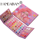 HANDAIYAN 84 Color Makeup Palette Eye Shadow + Blush + Highlight Eye Shadow Set Set Box Pearl Matte Eye Shadow