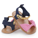 stylesilove Baby Toddler Girl Bowknot Sandals Soft Sole Anti-Slip Crib Shoes Prewalker 0-18M, 5 Colors