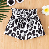 stylesilove Infant Baby Girls Little Sister Bodysuit and Dalmatian Dot Shorts, Bow Headband 3pcs Short Sleeve Cotton Outfit