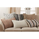 Fennco Styles Grey Diamond Design Pure Cotton Decorative Throw Pillow – Luxury Textured Cushion for Couch, Sofa, Bedroom, Office and Living Room Décor