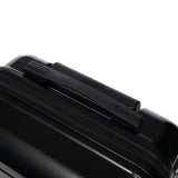 ABS Spinner Wheel Luggage Set with Combination Lock - Black