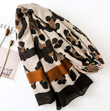 stylesilove Spring Summer Leopard Animal Printed Scarf Lightweight Wrap Shawl for Women Girls