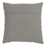 Fennco Styles Moutarde Collection Bohemian Cross Hatch 100% Pure Cotton 18 x 18 Inch Throw Pillow with Case & Insert – Blue Grey Lumbar Pillow for Couch, Bedroom and Living Room Décor