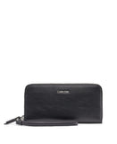 Calvin Klein Women's Key Item Saffiano Continental Zip Around Wallet With Wristlet Strap