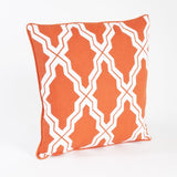 Fennco Styles Moroccan Design Decorative Throw Pillow, Down Filler Included, 18-inch Square
