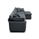 Oversize 3-Seater Sofa with Ottoman