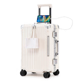 20 Inch Carry On Luggage - Aluminum Frame Hard Shell Suitcase