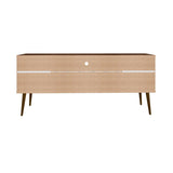 Modern Design TV Stand with Concealed Storage - White or Yellow