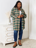 Mandy Plaid Collared Neck Long Sleeve Shirt