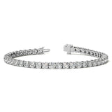 6.5 CTW Lab Grown Diamond (G/VS) Tennis Bracelet in Choice of 14k White or Yellow Gold - AGI Certified