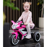 Kids 6V Electric Ride-On Motorcycle, Battery Powered Toy Bike for 3-4 Year Olds