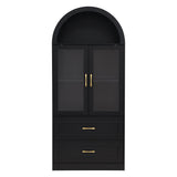 Modern Minimalist Arched Top Storage Cabinet