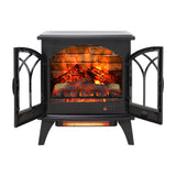 24 Inch 3D Flame Electric Infrared Quartz Fireplace Stove