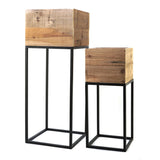 Set of 2 Reclaimed Wooden Box With