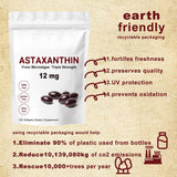 Astaxanthin 12mg Softgels - Triple Strength, From Microalgae, Antioxidant Support, Non-GMO, Gluten-Free & Dairy-Free, 120 Softgels
