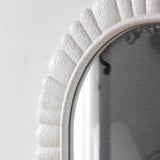 24"x36" Oval Scalloped Wall Mirror