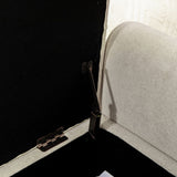 65.75" Wide Modern Upholstered Storage Bench With Double Lids