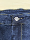 Plus Size Slim Fit Distressed Jeans
