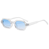 Polygonal Small-Frame Sunglasses – Hexagonal Unisex UV Protection