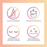 KISS  Falsies False Eyelashes, Lash Clusters, Natural', 12 Mm, Includes 20 Clusters, 1 Applicator, Contact Lens Friendly, Easy to Apply, Reusable Strip Lashes