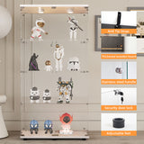 Tempered Glass Display Cabinet with Adjustable Features
