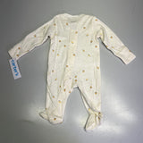CARTERS (SET OF 2) Ducks Long Sleeve Bodysuits Baby's Sz 3M Yellow/White 1S959010