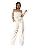 Two Piece Elastic Peplum Top & Pants Set