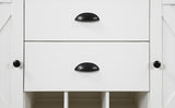 Brown and Antique White Sideboard
