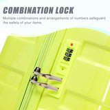 PC Spinner Wheel Luggage Set with 360° Wheels - Green + Yellow