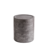 Modern Faux Concrete Round Corner Accent Table