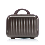 ABS Spinner Wheel Luggage Set with Cosmetic Case - Brown