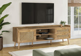 72-Inch Transitional TV Stand Console with Storage