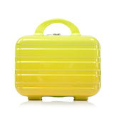 2-Piece Polycarbonate Spinner Wheel Luggage Set with Lock - Green & Yellow